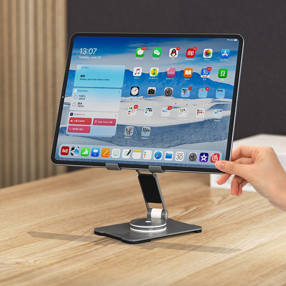 Aluminum Alloy Cell Phone Stand 360 Degree Rotation Adjustable Desktop Phone Tablet Holder Aluminum Alloy Cell Phone Stand 360 Degree Rotation Adjustable Desktop Phone Tablet Holder